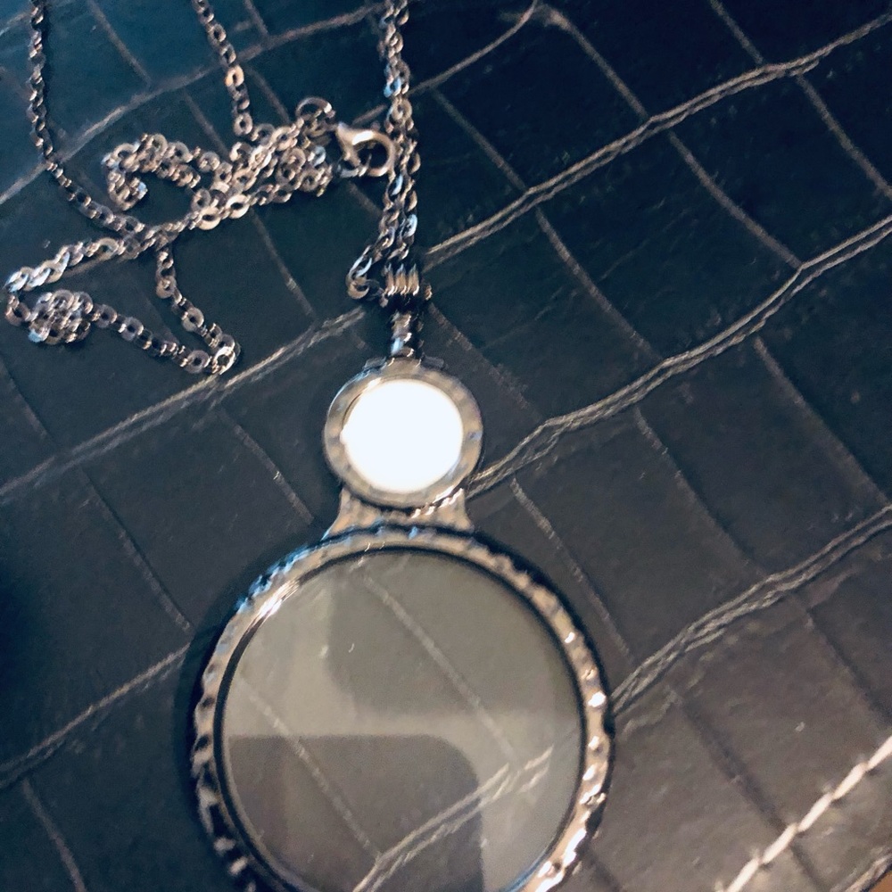 Unbranded Silver-Tone Round Double Pendant Necklace